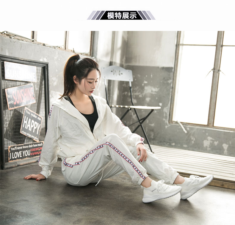 Giày Thể Thao Nữ Tập Gym Đế Mềm Cổ Chun
