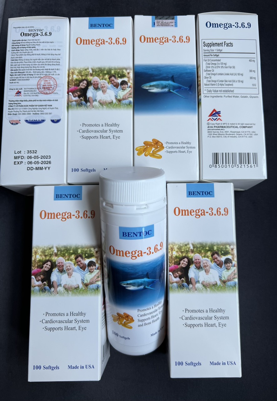 Thực phẩm bảo vệ sức khoẻ Dầu Cá Omega 369 Bentoc
