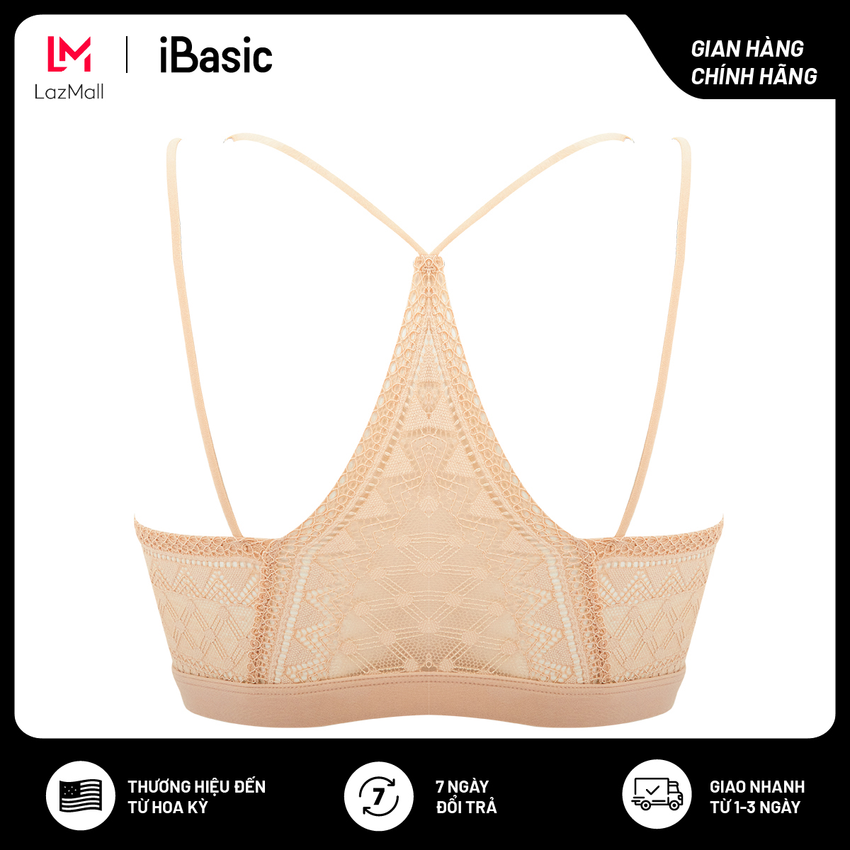 Áo bralette iBasic không gọng mút mỏng BRAW153
