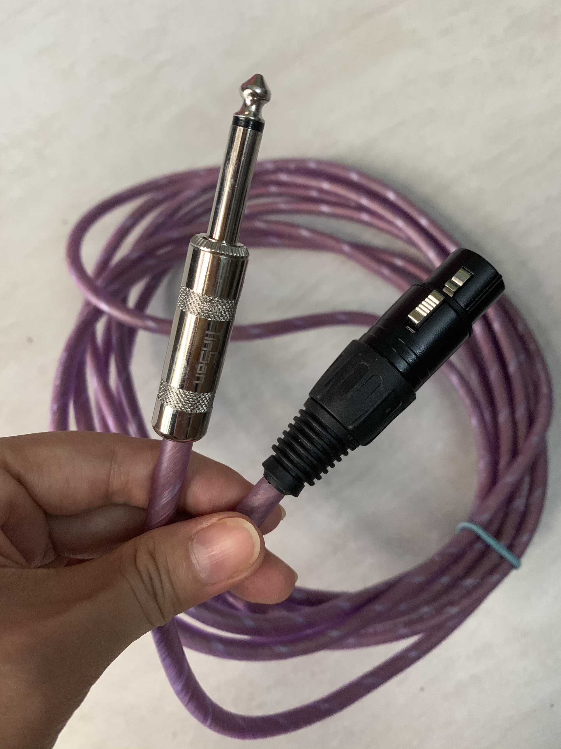 [HCM]DÂY CẮM MICRO XLR ĐẦU 6.5MM DÀI 5M dây dẻo