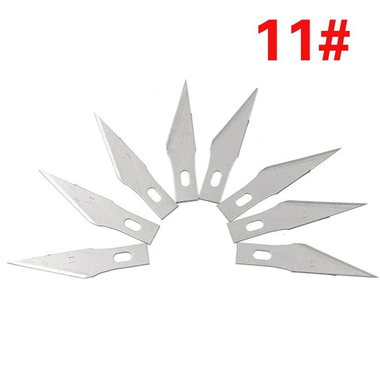 Dao trổ dao khắc cán bạc kèm 6 lưỡi dao