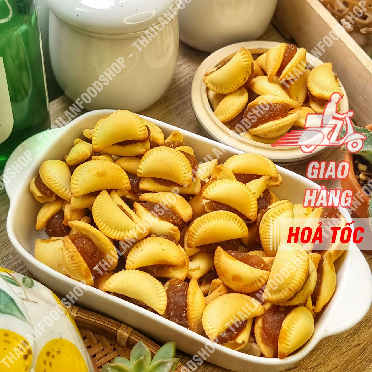 Bánh sò nhân khóm thái lan - lon 350gr