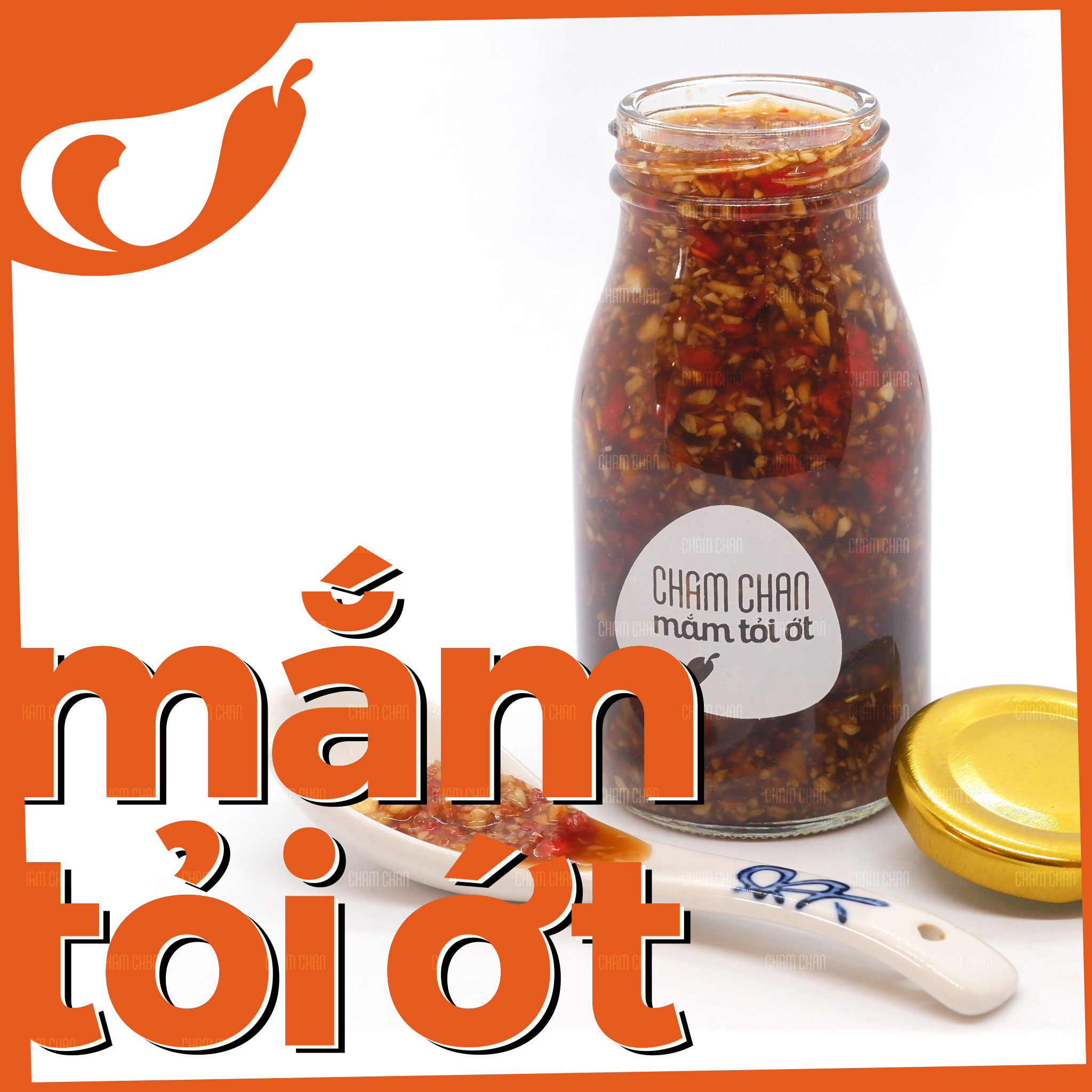 [HCM]Mắm Tỏi Ớt Chấm Chan - Chai 200ml (Đậm Đặc) / Cay Chút