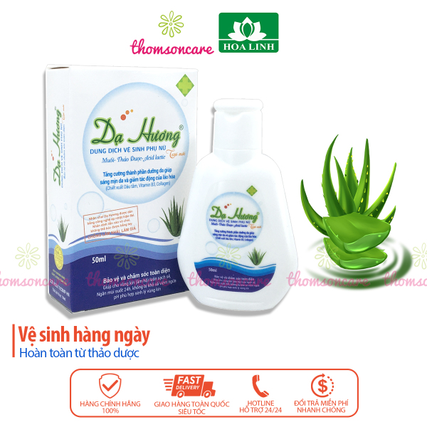 Dạ hương - dung dịch vệ sinh phụ nữ - chai 50ml, nước rửa phụ khoa, ddvs hàng ngày nhập khẩu