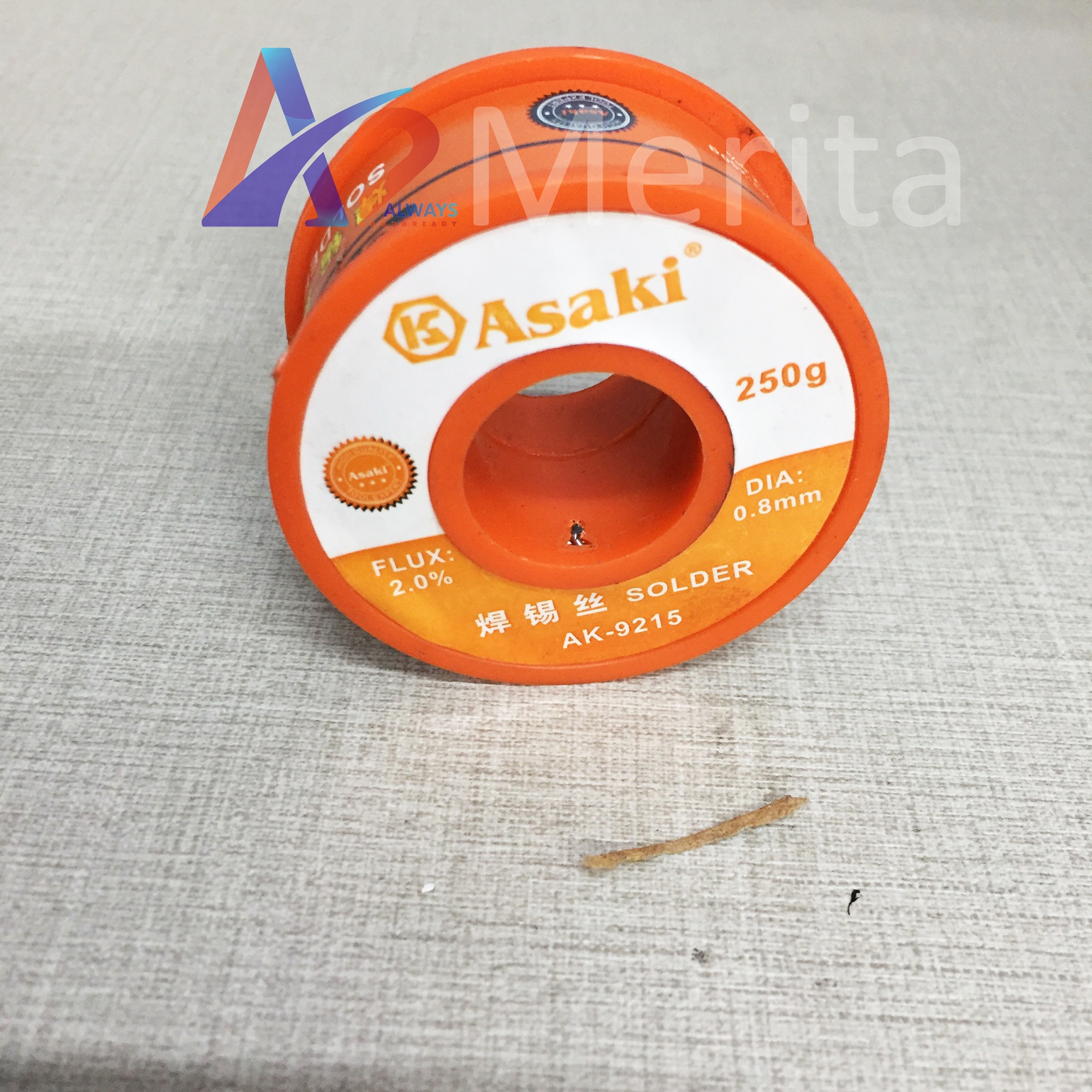Dây chì hàn 250g/0.8mm Asaki AK-9215