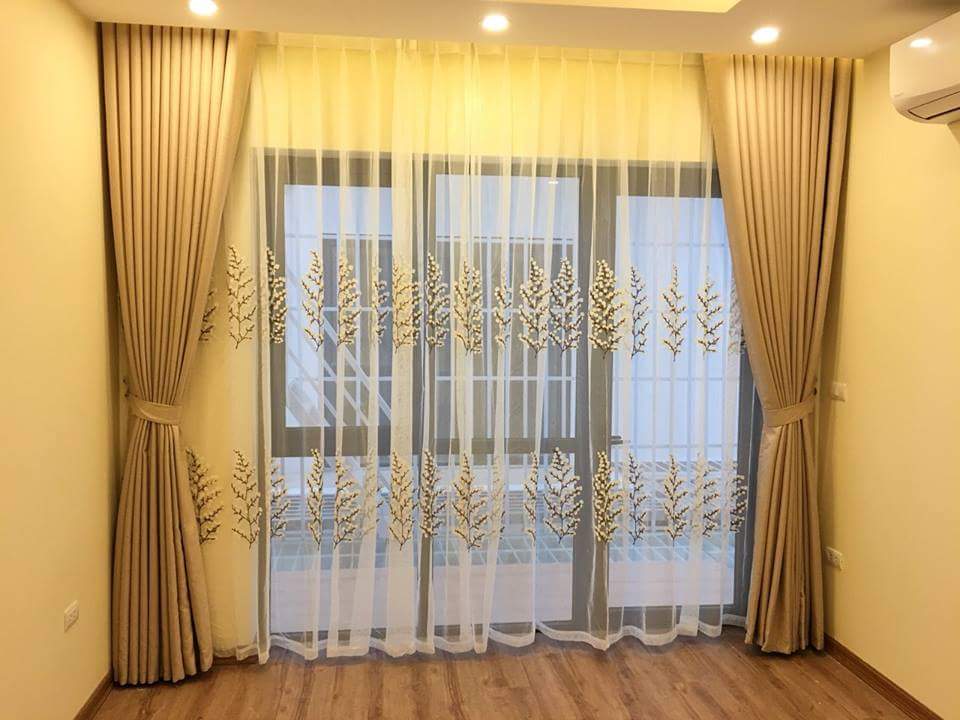 Rèm cửa màu Vàng cản nắng cao cấp