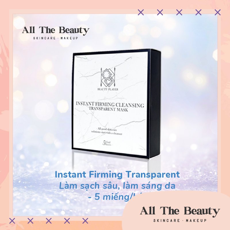[HCM]Hộp 5 miếng mặt nạ làm sạch Beauty Player (Màu trắng)