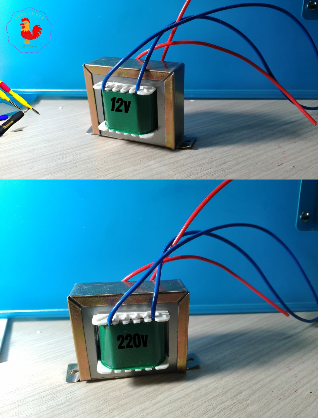 Biến áp nguồn 12V 1A cách ly mới