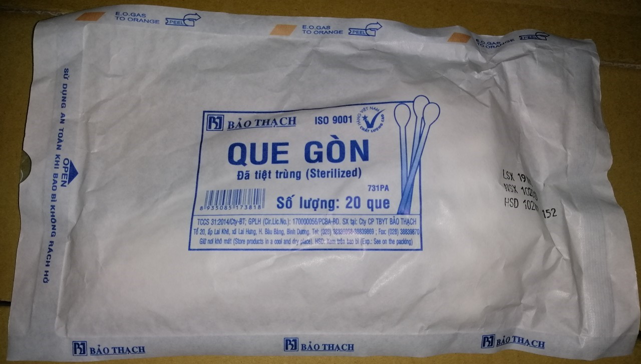 Que gòn lớn tiệt trùng Bảo Thạch (Gói 20 que)