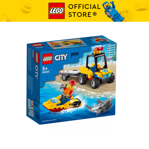 LEGO CITY 60286 Xe Và Cano Cứu Hộ Biển ATV ( 79 Chi tiết) Bộ gạch đồ chơi lắp ráp xe đua