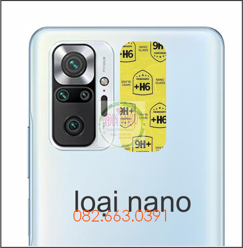 Cường lực camera Xiaomi Redmi Note 10 / Note 10s / Note 10 pro (2021) loại nano , ppf siêu bảo vệ