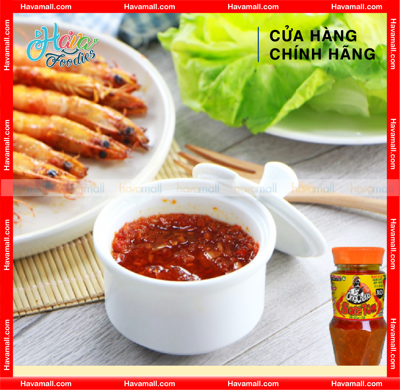 Sa Tế Tôm Ít Cay Ông Chà Và Hủ 90g