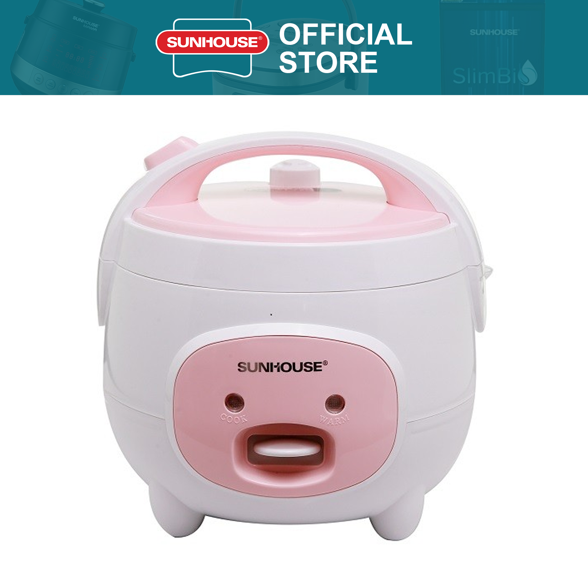 Nồi cơm điện 1.8L SUNHOUSE SHD8607W