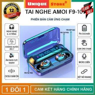 Tai nghe bluetooth không dây AMOI f9 phiên bản thế hệ 10 pin trâu 3500mah thumbnail