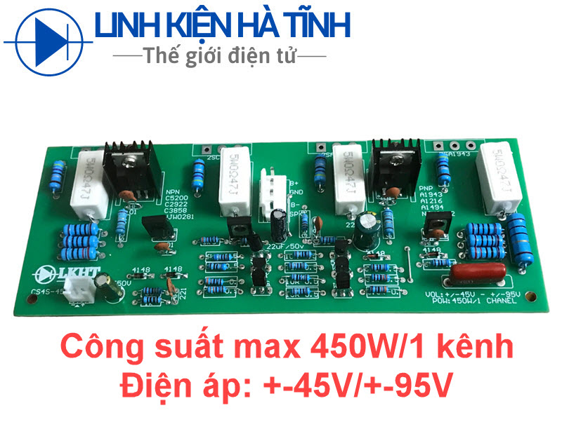 Mạch công suất 4 sò chất lượng cao công suất 450W mạch sợi thủy tinh