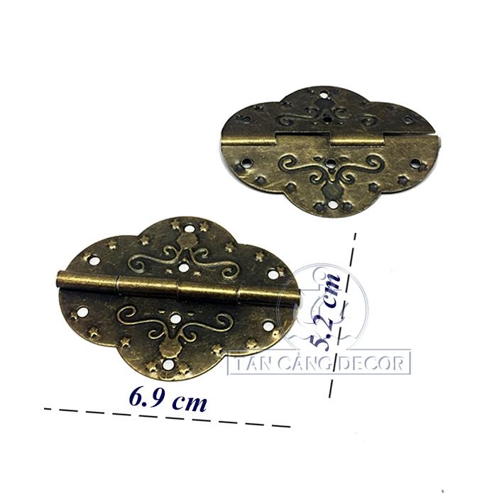 2 Bản lề 07 loại lớn- KT: 6.9 cm