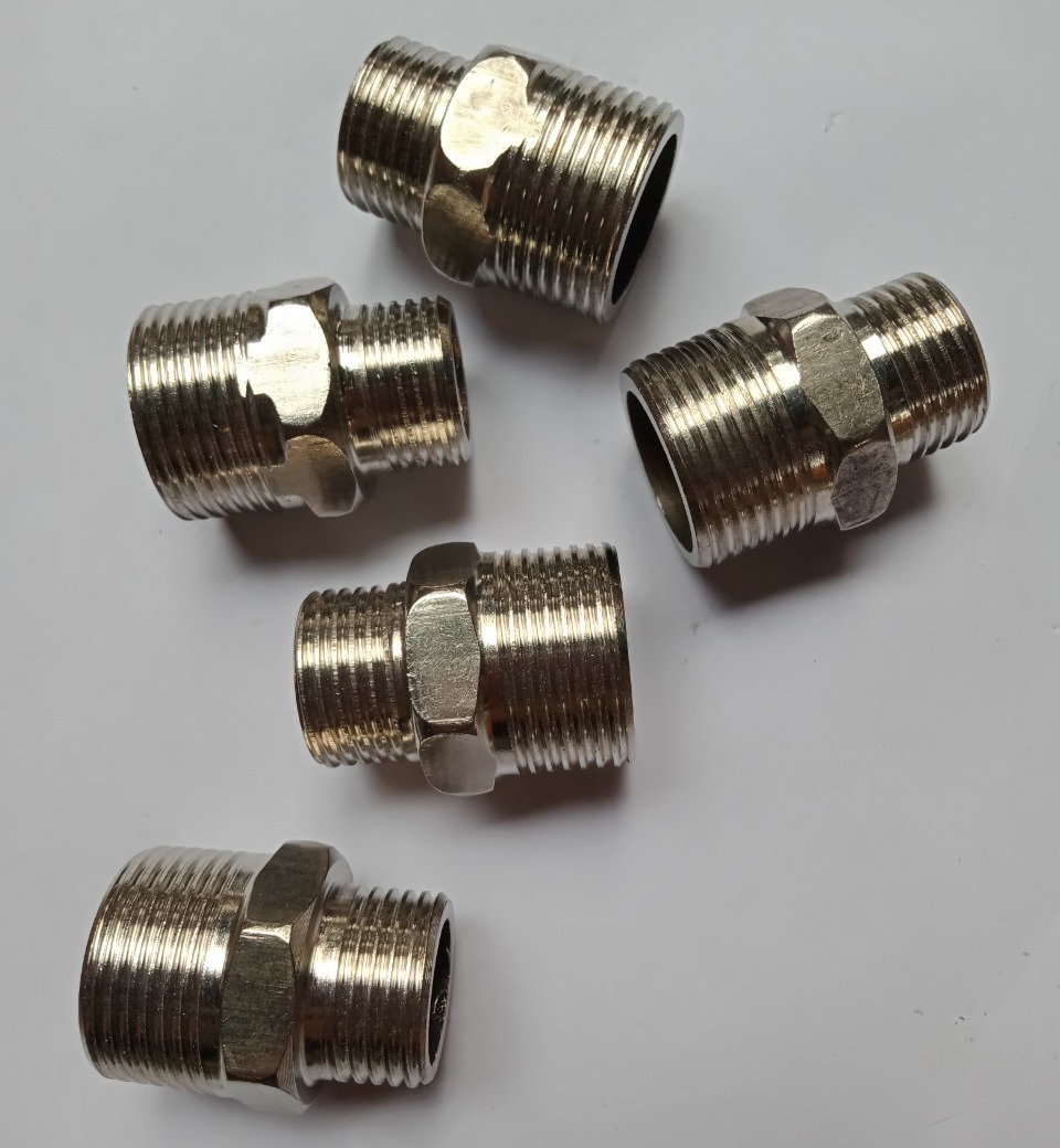 NỐI 2 ĐẦU REN NGOÀI 21( KÉP 21)