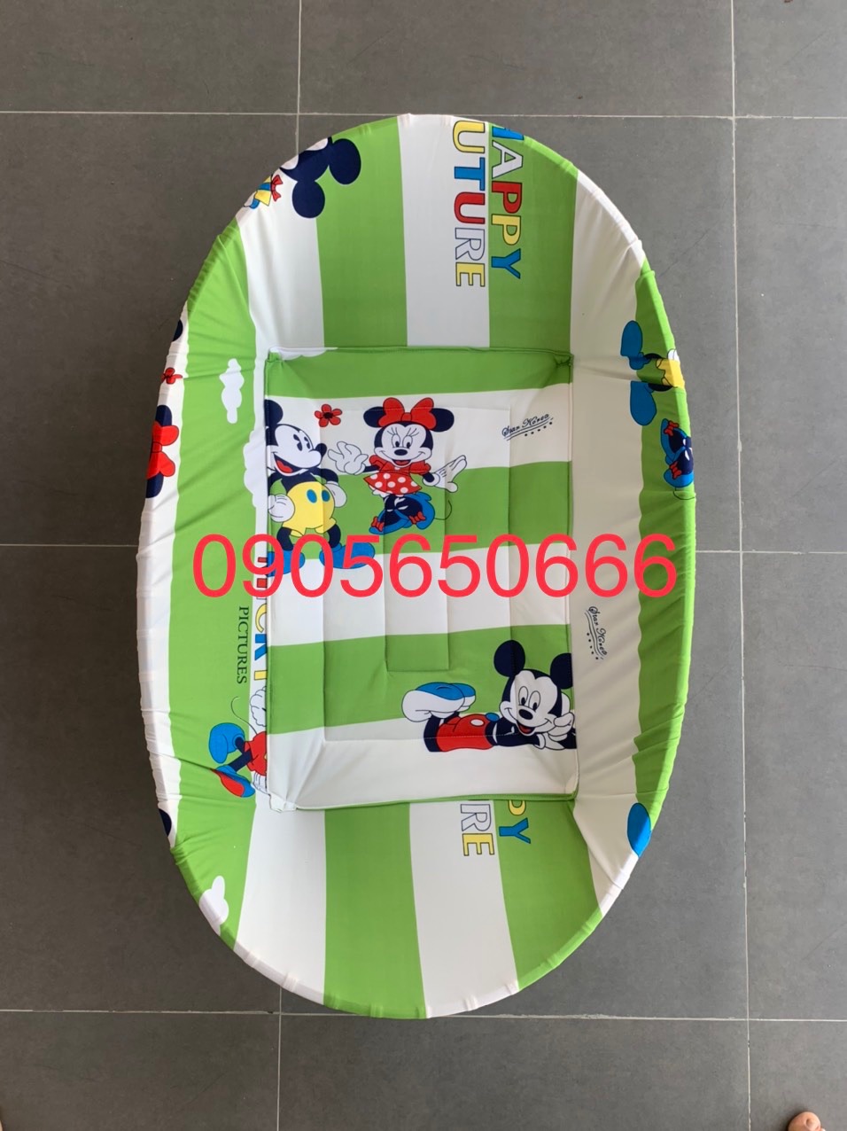 Combo nôi boc oto size 100x65 ( tặng vòng dâu tằm)