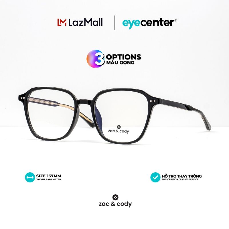 Giá bán Gọng kính cận nam nữ chính hãng ZAC & CODY B26 lõi thép chống gãy nhập khẩu by Eye Center Vietnam