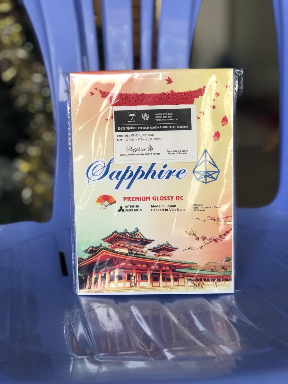 5 XẤP GIẤY IN ẢNH SAPPHIRE 10 X 15