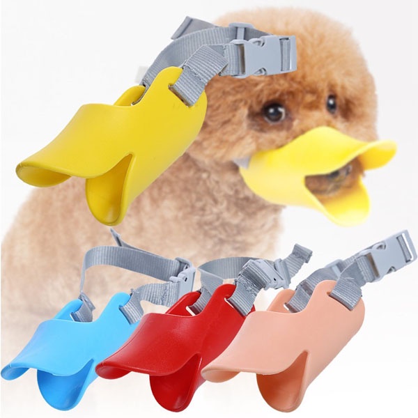 Rọ mõm mỏ vịt cho chó 2 size (màu ngẫu nhiên)