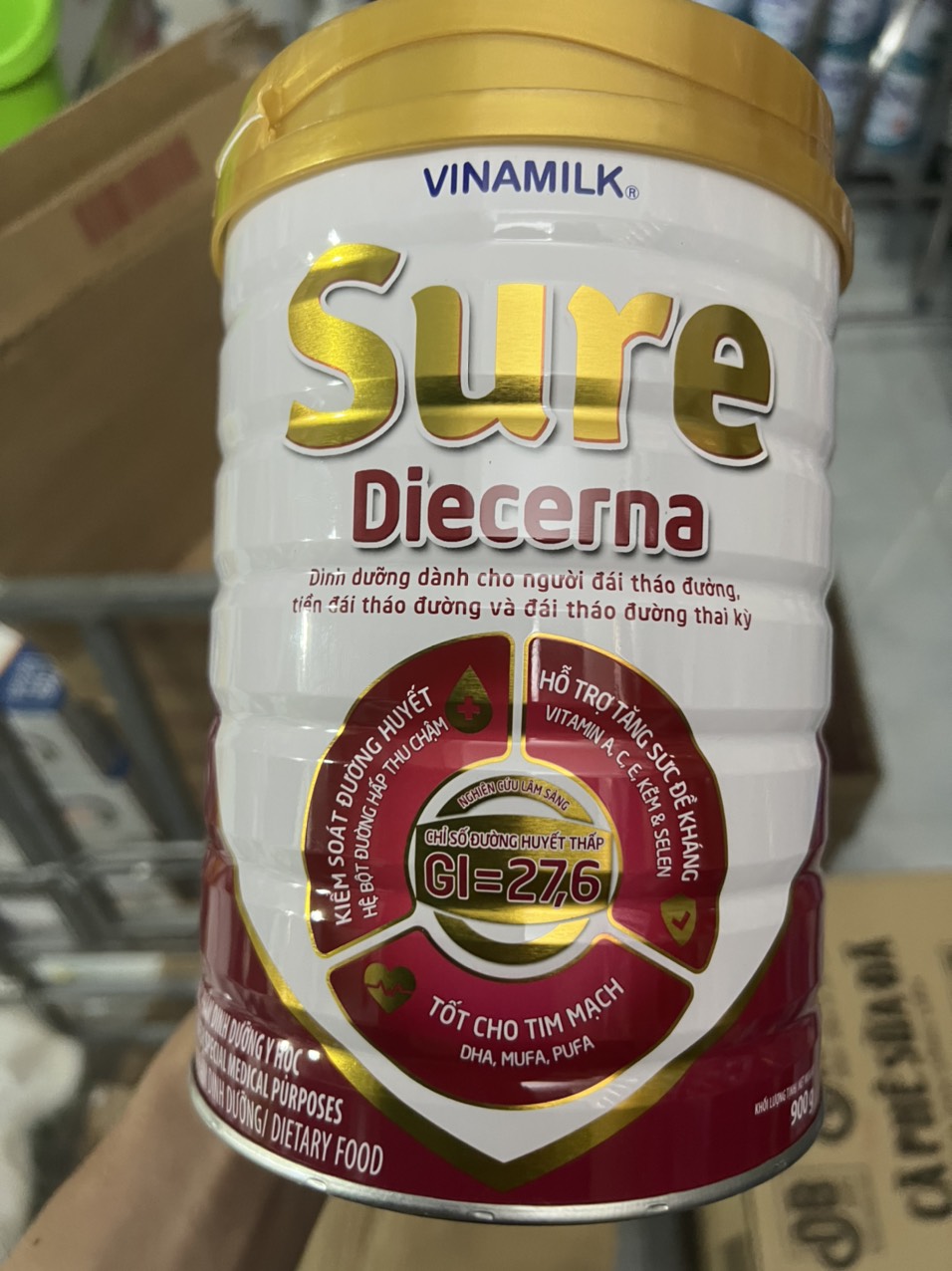 [ HOÀN TIỀN 10% ][HCM]Sữa Bột Vinamilk Sure Diecerna Lon 900g