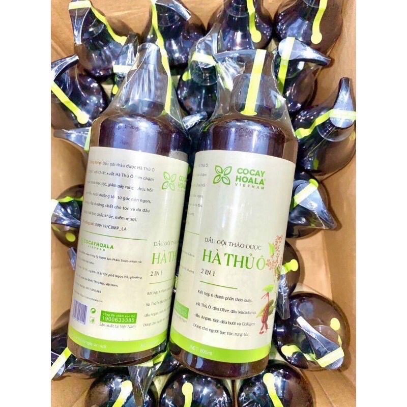 Dầu Gội Hà Thủ Ô Cỏ Cây Hoa Lá 800 ml