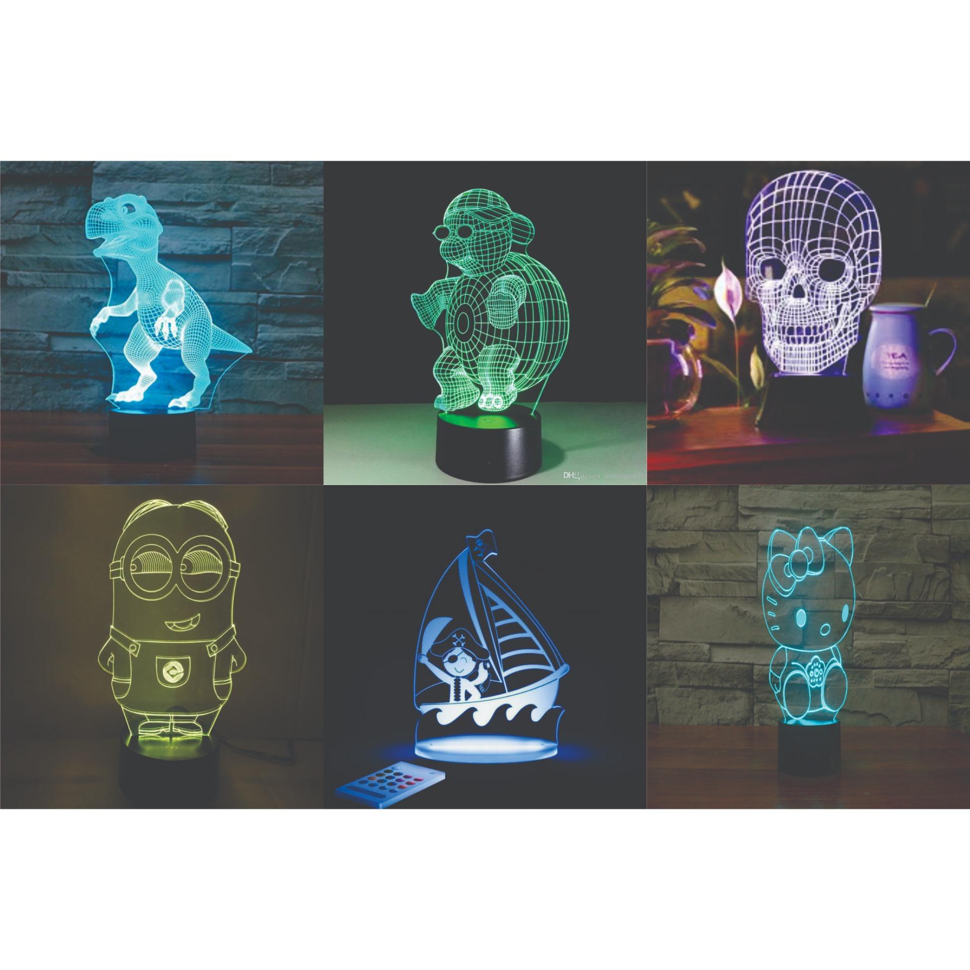 Bộ chân đế đèn LED 3D & cáp USB