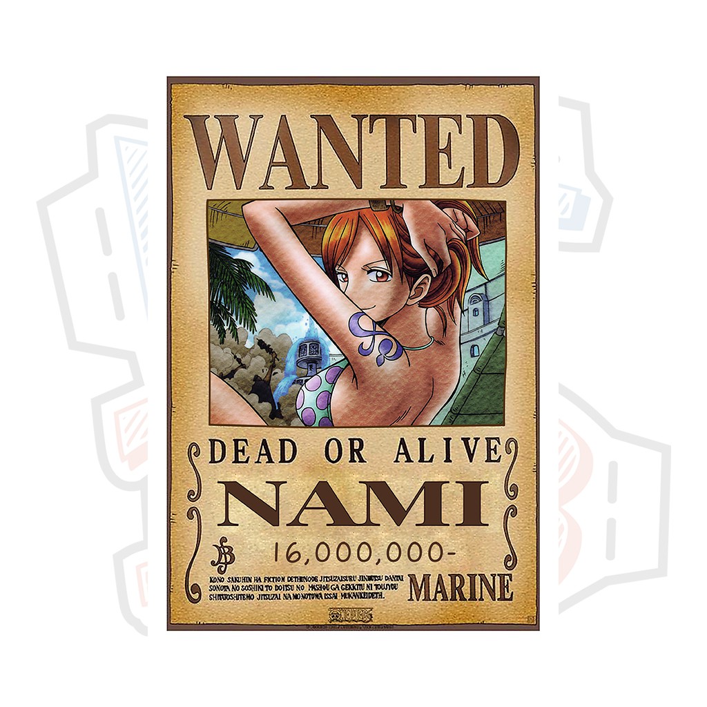 Poster truy nã Nami - One Piece