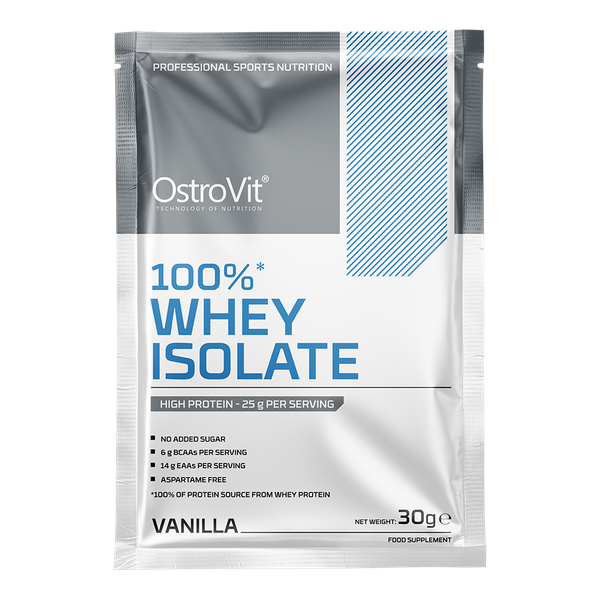 Sữa Bột Whey Protein Isolate OstroVit 30g/Gói, Set 5 Gói  Nhập khẩu Ba Lan