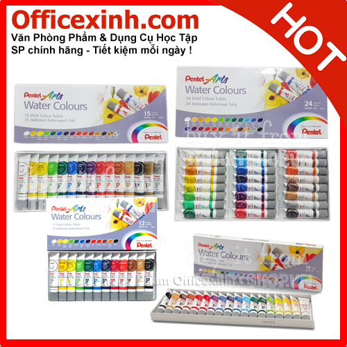 Màu nước Pentel 12 màu WFRS-12