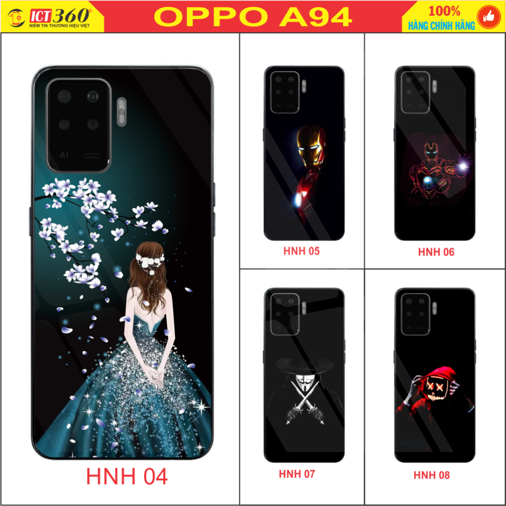 Ốp Lưng Kính Oppo A94 - in Theo Yêu Cầu ( Nhiều Hình)