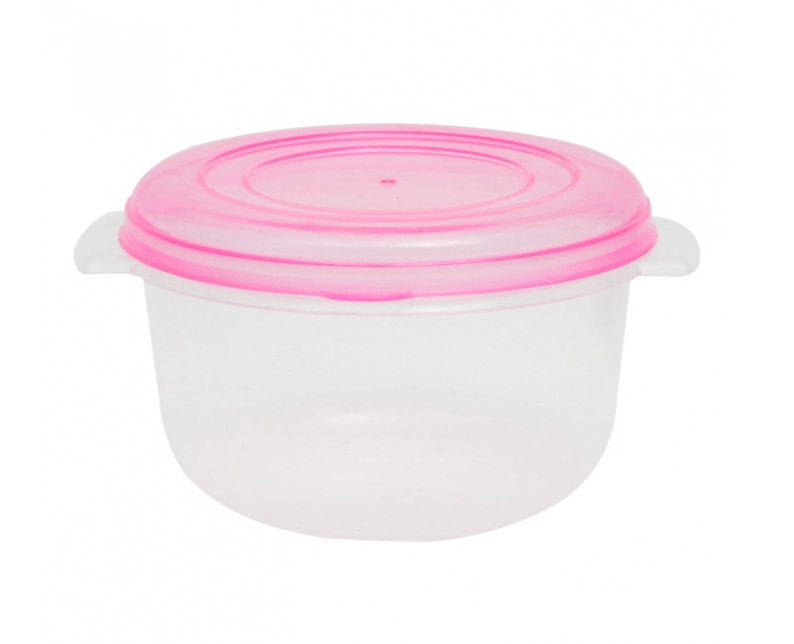 Combo 10 chiếc âu nhựa tròn có nắp dung tích 250ml Song Long 2519-1 , shop giao màu ngẫu nhiên