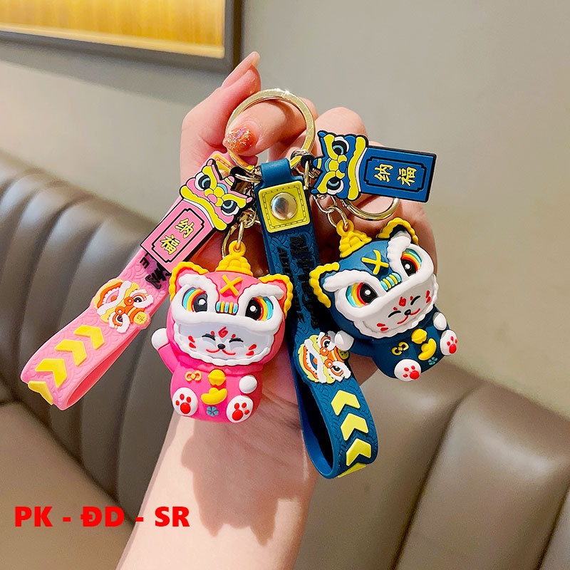 Móc Khóa Mèo Đội Lân Chiêu Tài - Siêu Rẻ