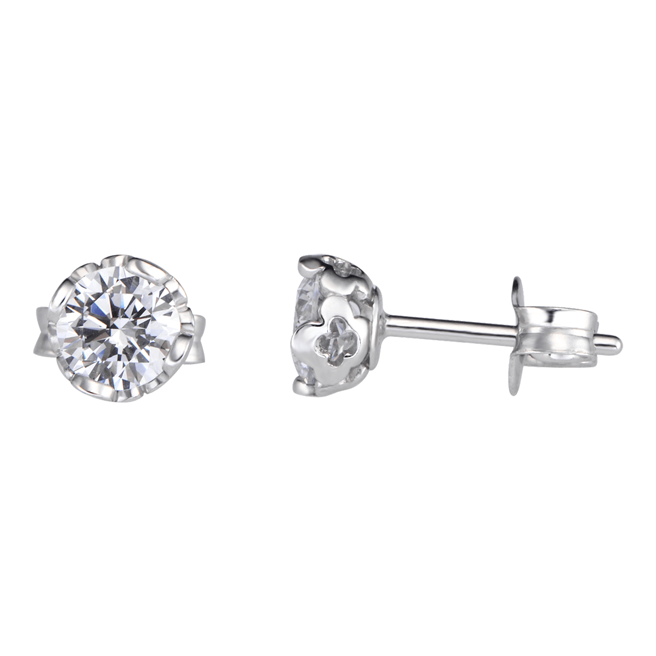 BÔNG TAI BẠC ĐÍNH ĐÁ PNJSILVER XM00K000123