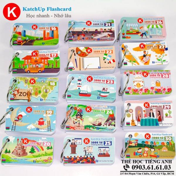 Bộ Flashcard 3000 Từ Vựng Tiếng Anh B (1500 từ) - Standard