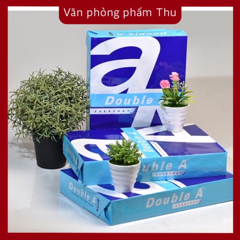 Giấy In A4 70gsm Double A - Ik Plus - Ik Copy - Idea- Excell [ Thùng 5 Ream ]