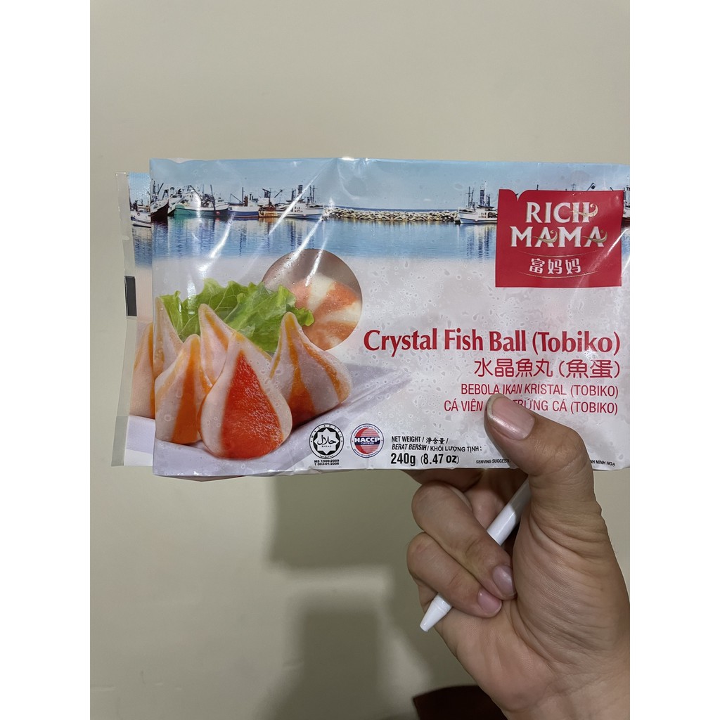 CÁ VIÊN TOBIKO hiệu RICHMAMA 240Gr (chỉ giao Nowship tại tp HCM)