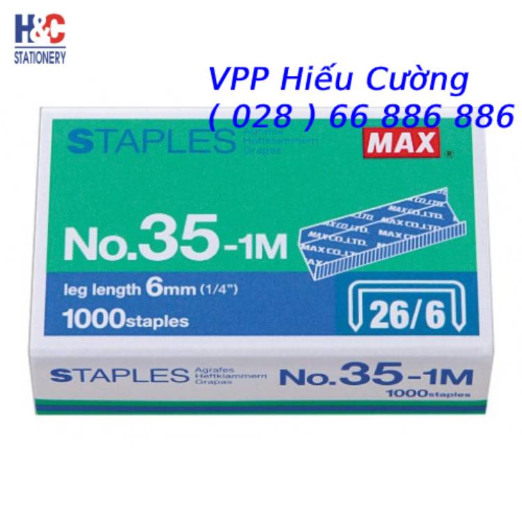 Kim bấm No 35 Max. DO VPP HIẾU CƯỜNG CUNG CẤP