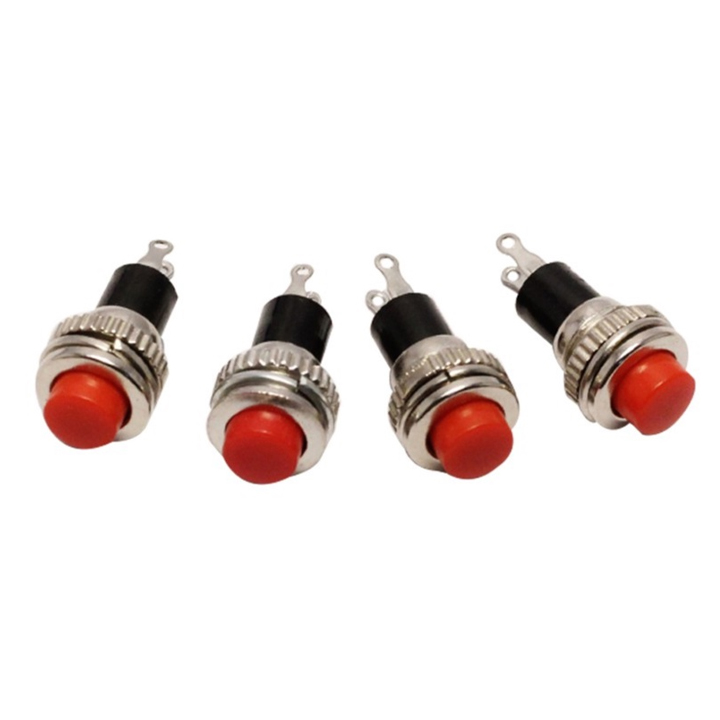 Nút Nhấn Đề Vỏ Sắt Nhấn Nhả 10mm