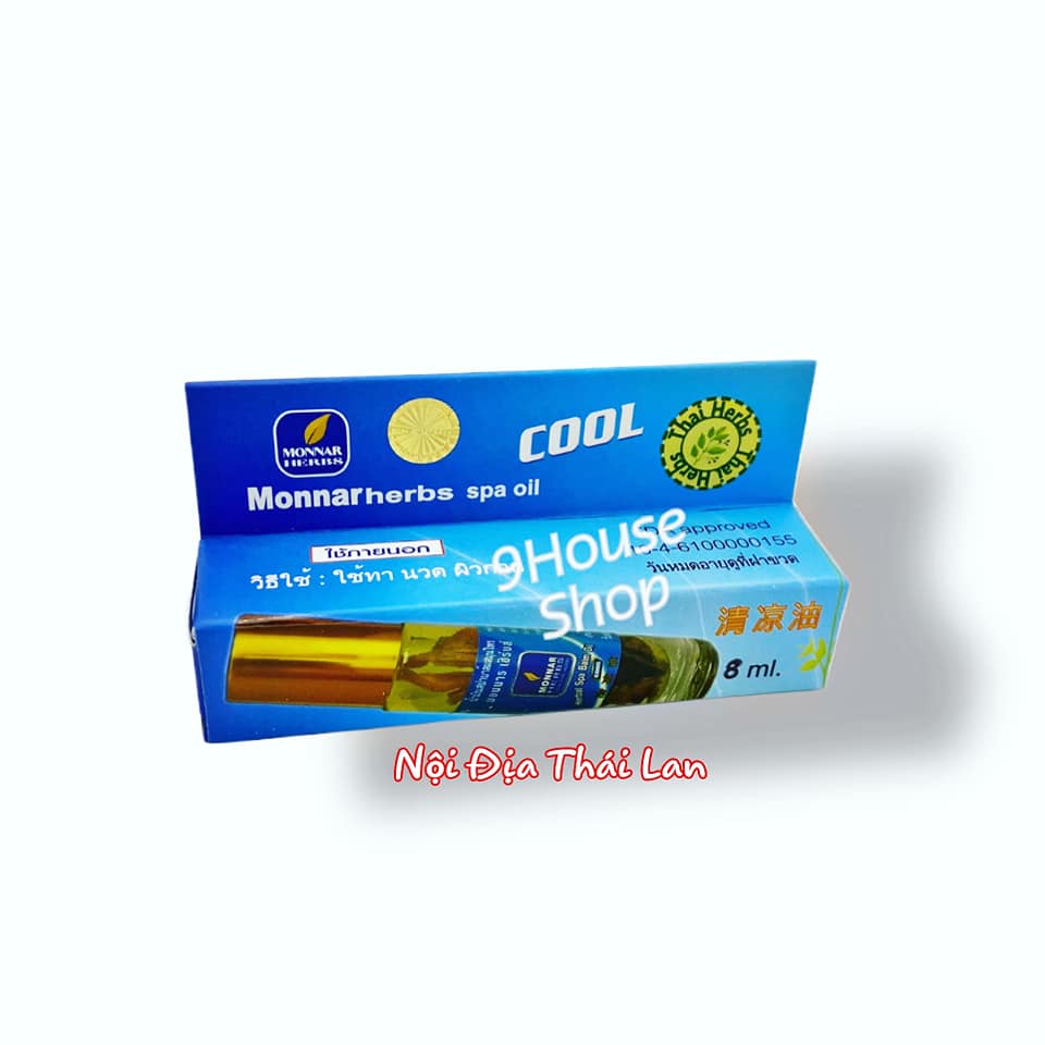 01 Dầu Lạnh Monnar Herbs Thái Lan 8ml (Cool Balm)