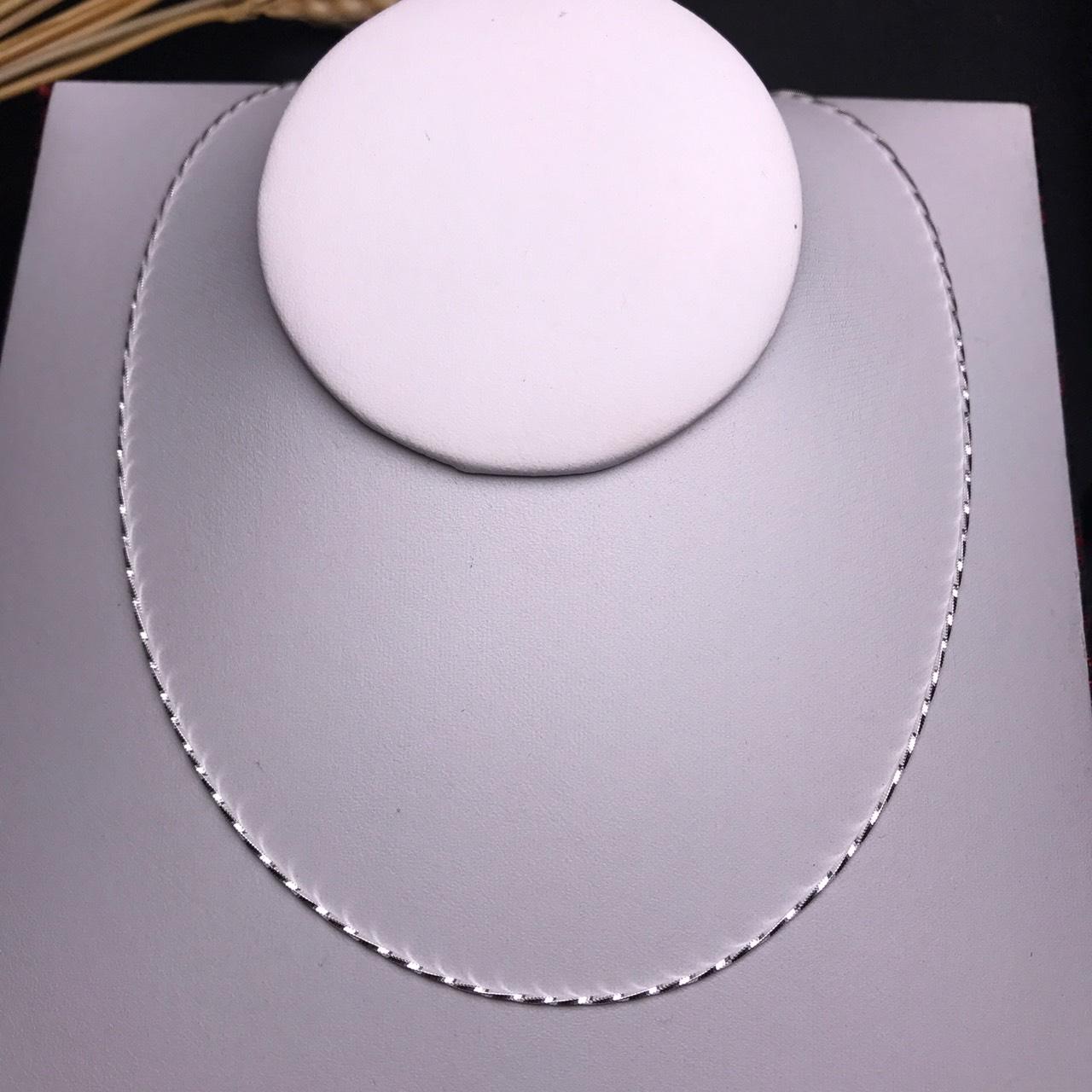 Dây chuyền bằng bạc sợi mảnh dài 45cm