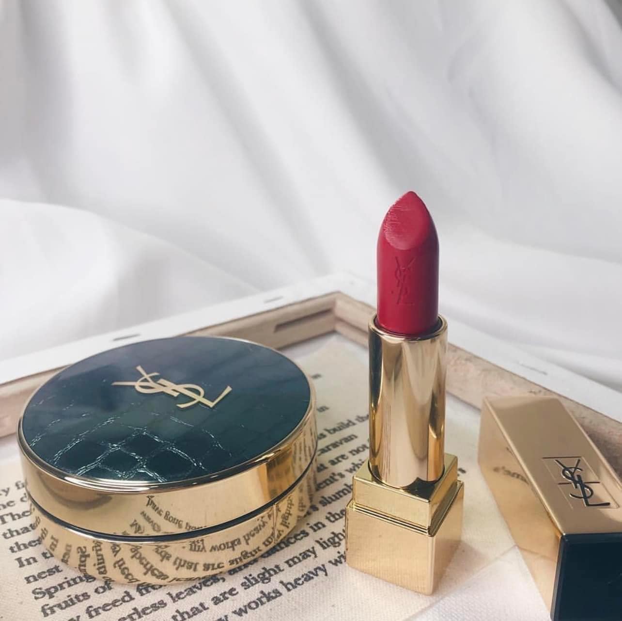Son YSL 104 Jeu D'attraction Đỏ Cam Fullbox