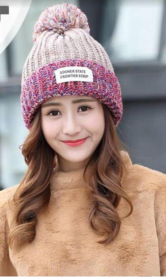 [HCM]NÓN LEN NỮ - MŨ LEN NỮ YARN THỜI TRANG HÀN QUỐC