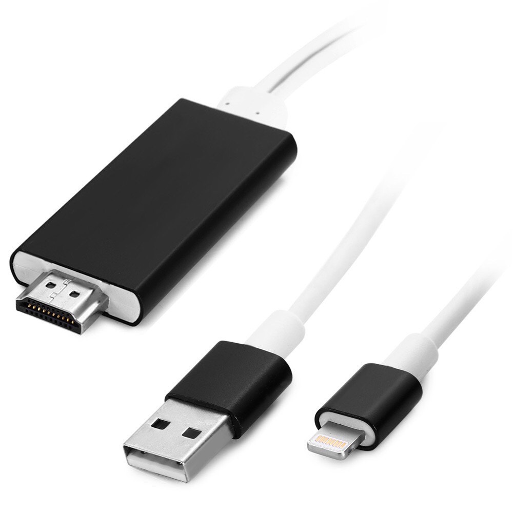 C&aacute;p HDTV CABLE Lightning to HDMI A5-01 cho IOS (iPhone 5/5S, iPhone 6/6S/6Plus, iPad Mini, iPad Air)