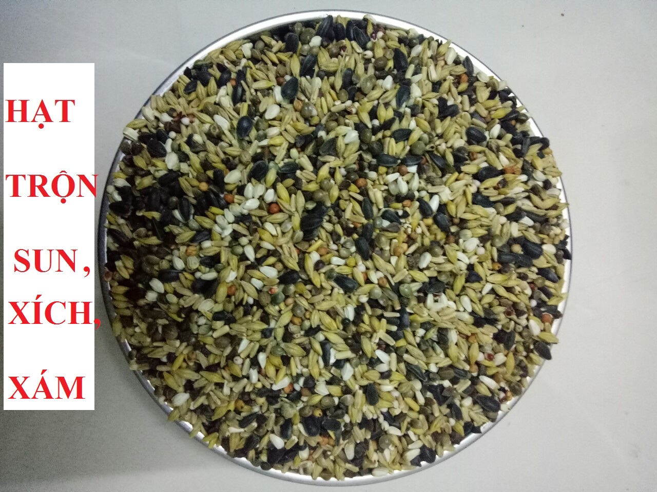 1KG HẠT TRỘN CHO SUN CORUNES, XÍCH, RING NECK, MONK, LORY