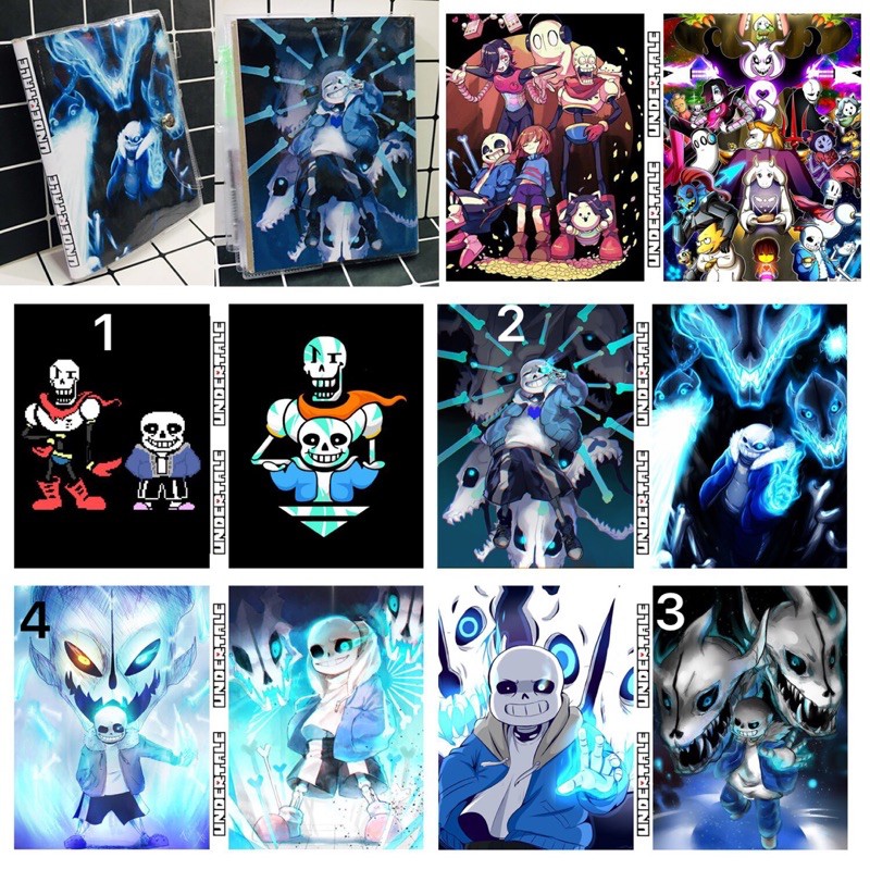 Sổ tay sans undertale in 2 mặt ảnh khác nhau / sổ viết sans undertale