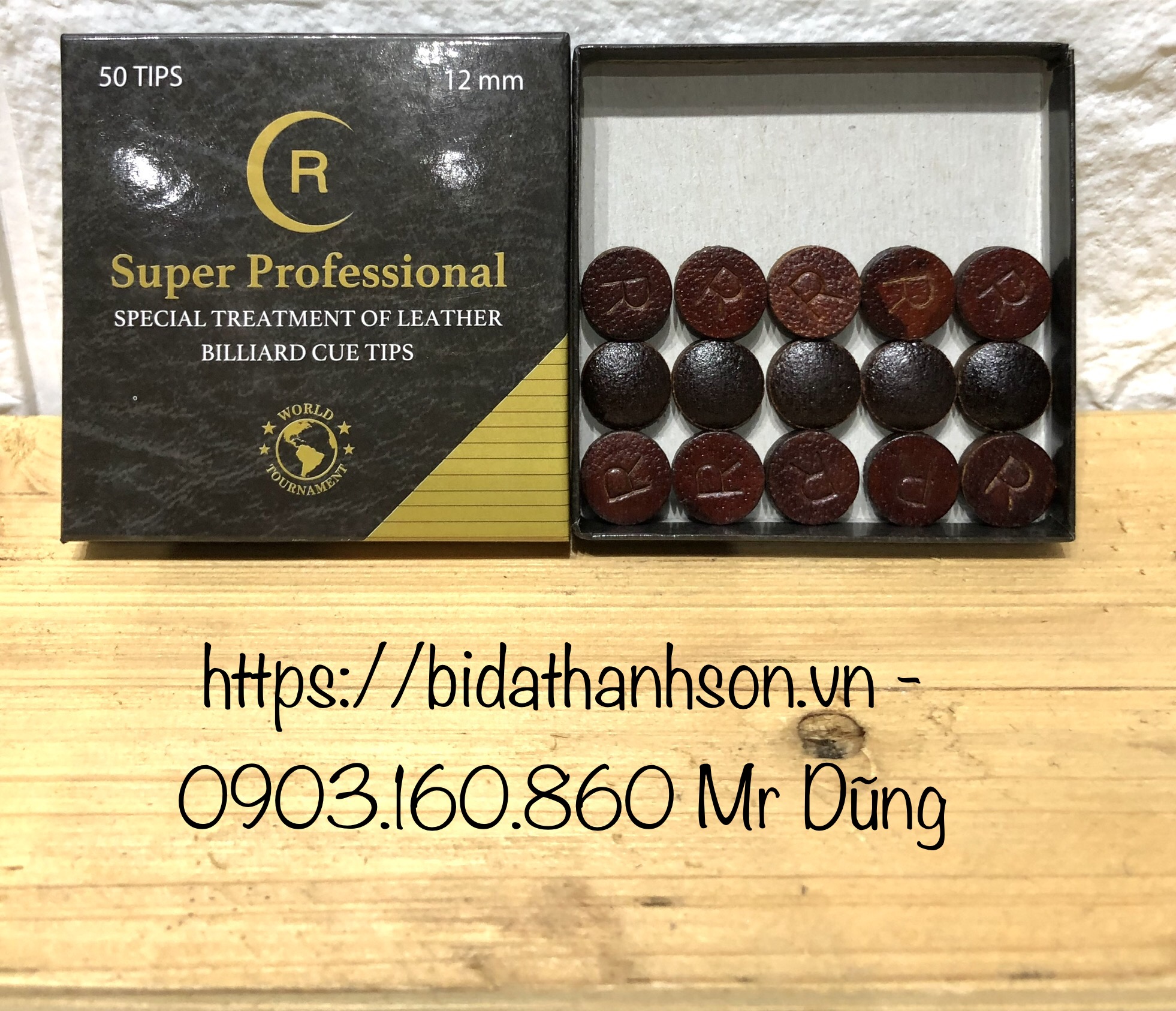 [HCM][Set 5 Viên] Đầu Cơ Bida R (ARAMITH)  - 13MM