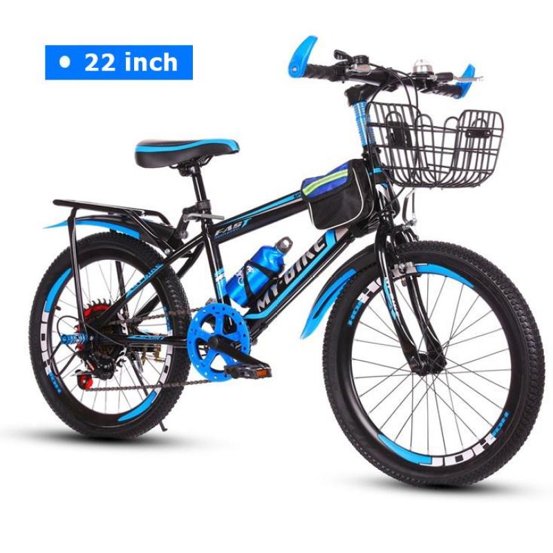 Xe đạp thể thao cho trẻ em Size 22 inch phù hợp từ 9-15 tuổi cho trẻ học cấp 2 (Đỏ, Xanh dương)
