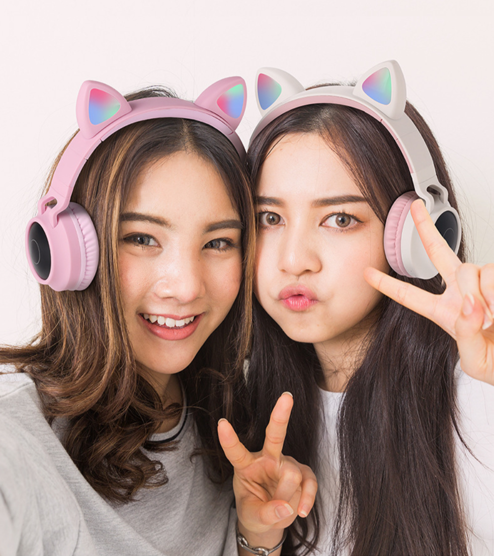 [HCM]Tai nghe bluetooth hình mèo dễ thương siêu cá tính